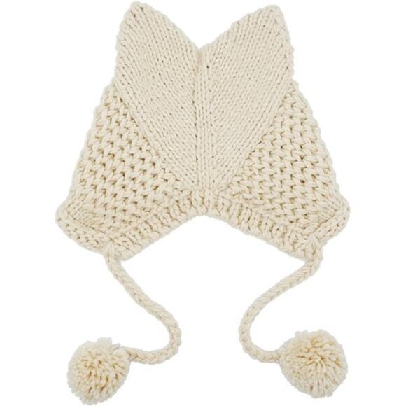 Women\'s Winter Cute Cat Ears Knit Hat Ear Flap Crochet Beanie Hat main image 5